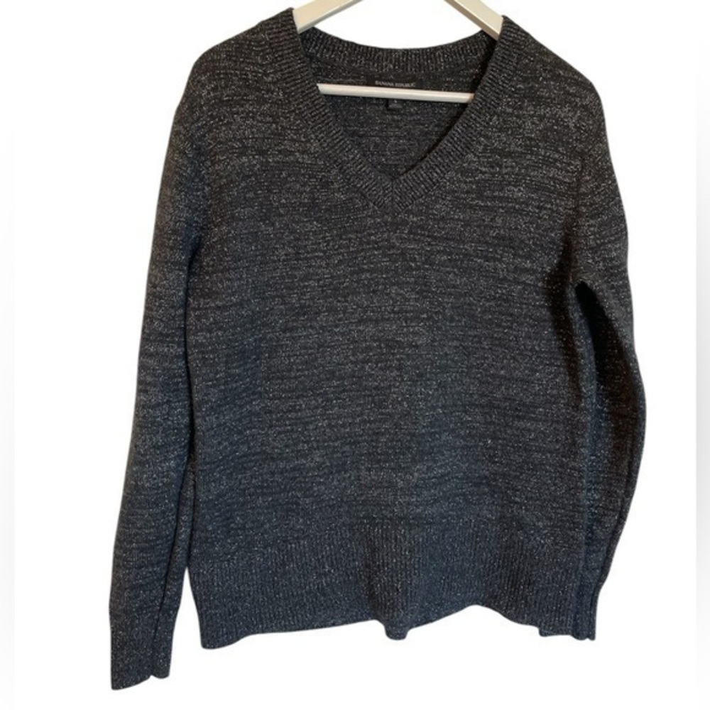Banana Republic Grey Shimmer Sweater